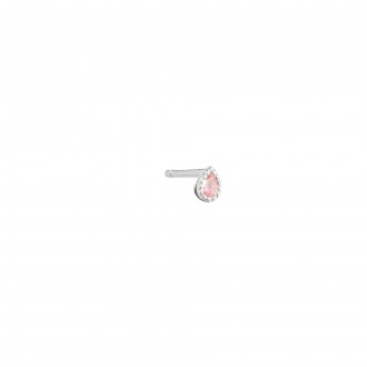 DROP SHAPED SILVER EARRING
