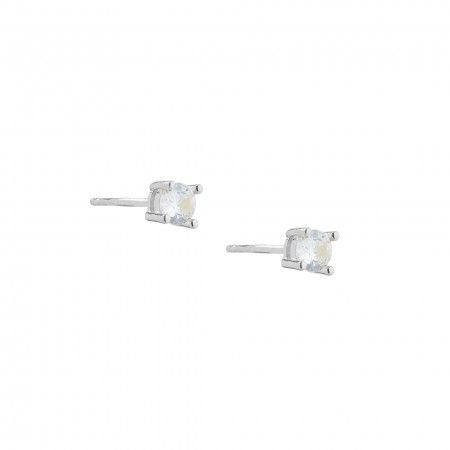 BRINCOS ZIRCO 4MM