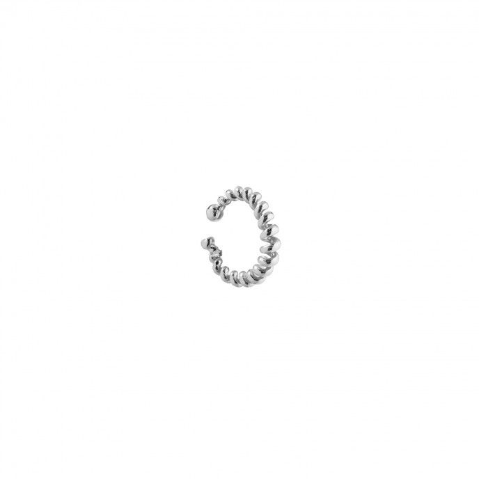 TWISTED SILVER EAR CUFF