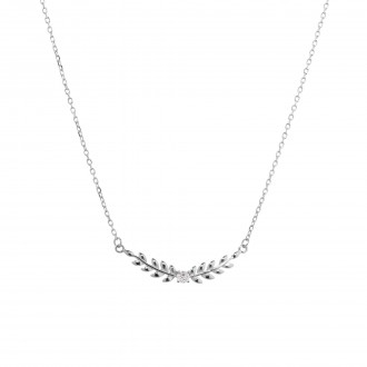 SILVER NECKLACE WITH SHEETS