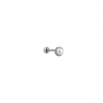 SILVER PIERCING WITH PEARL