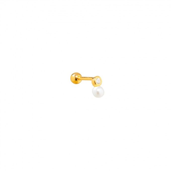SILVER PIERCING WITH PEARL