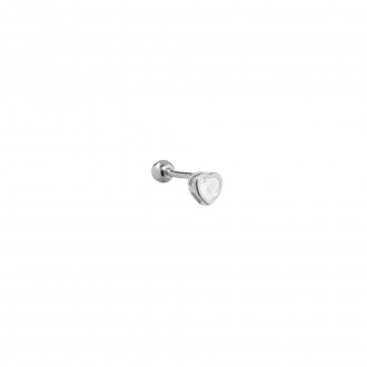 SILVER PIERCING WITH HEART