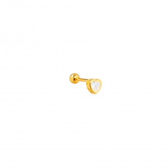 SILVER PIERCING WITH HEART