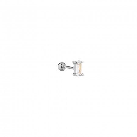 SILVER PIERCING WITH ZIRCON