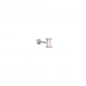 SILVER PIERCING WITH ZIRCON