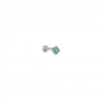SILVER PIERCING WITH ZIRCON