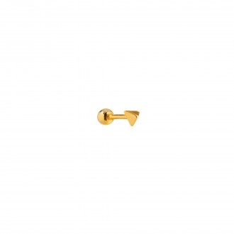 SILVER PIERCING WITH PYRAMID
