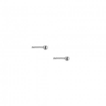 2MM BEAD STEEL EARRINGS 2MM BEAD STEEL EARRINGS