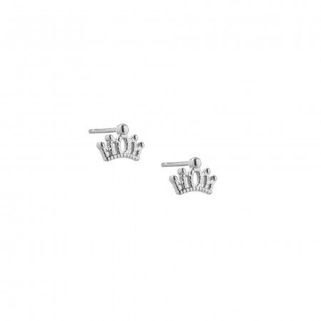 CROWN STEEL EARRINGS