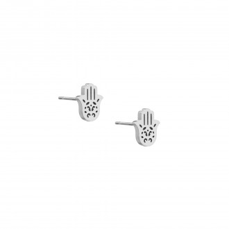 PENDIENTES DE ACERO MANO DE F�TIMA
