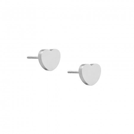 HEART STEEL EARRINGS
