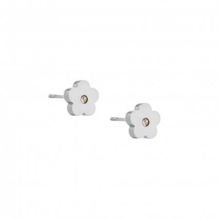 FLOWER STEEL EARRINGS