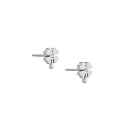 CLOVER STEEL EARRINGS