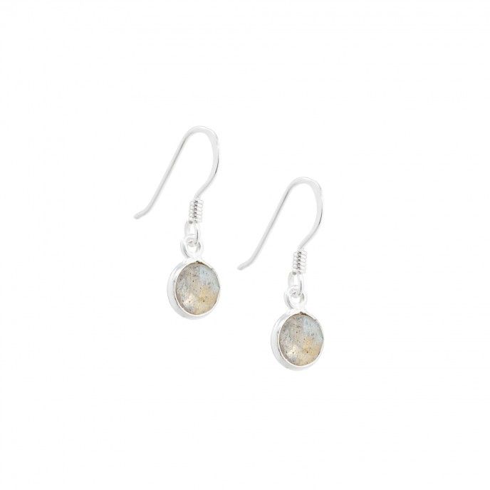 NATURAL STONE EARRINGS 5MM