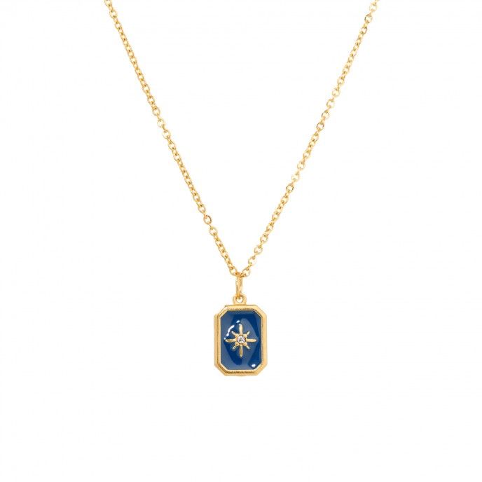 COLLAR DE ACERO CON ESTRELLA