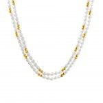 Silver with 18k Gold Plating - Freshwater Culture Pearl