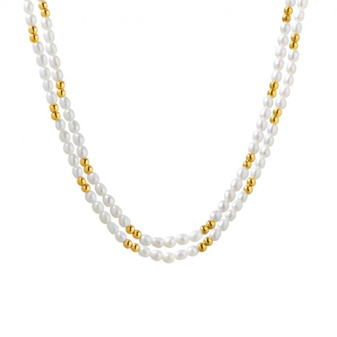 COLLAR DUPLO PERLAS