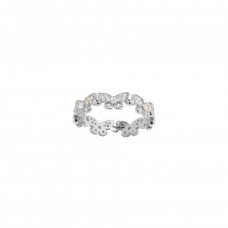 SILVER RING WITH BUTTERFLIES