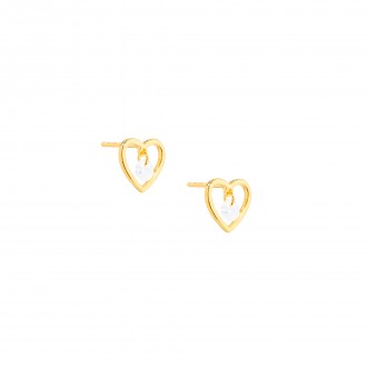 HEART SILVER EARRINGS