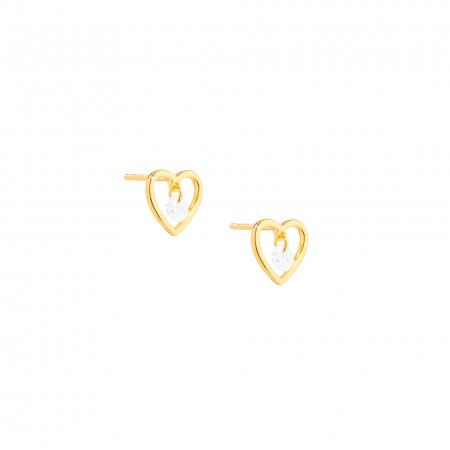 HEART SILVER EARRINGS