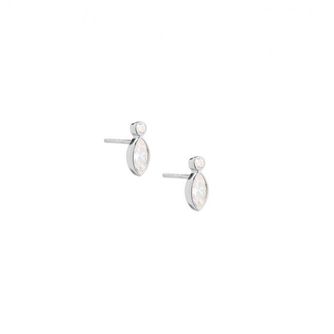 SHINY SILVER EARRINGS