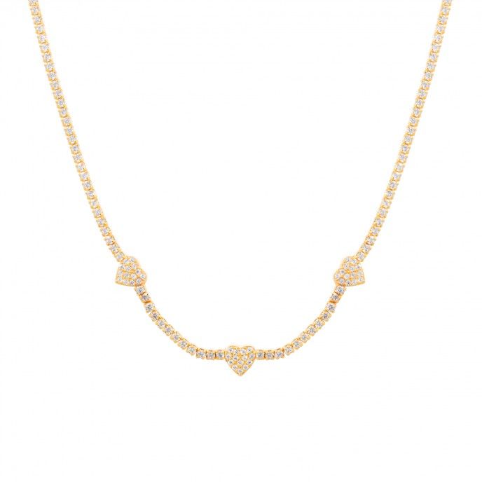 COLLAR CON CORAZONES