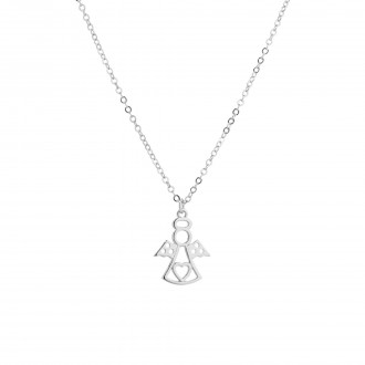 SILVER NECKLACE WITH ANGEL