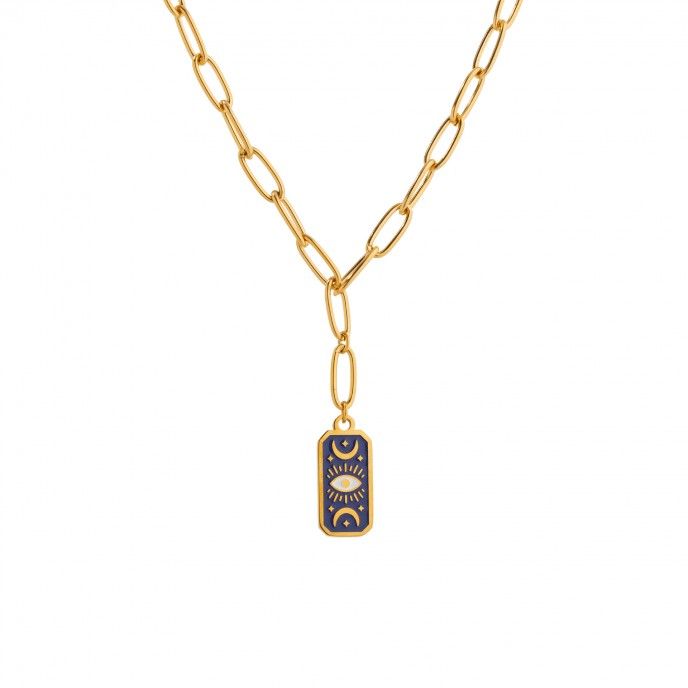 COLLAR DE ACERO CON OJO
