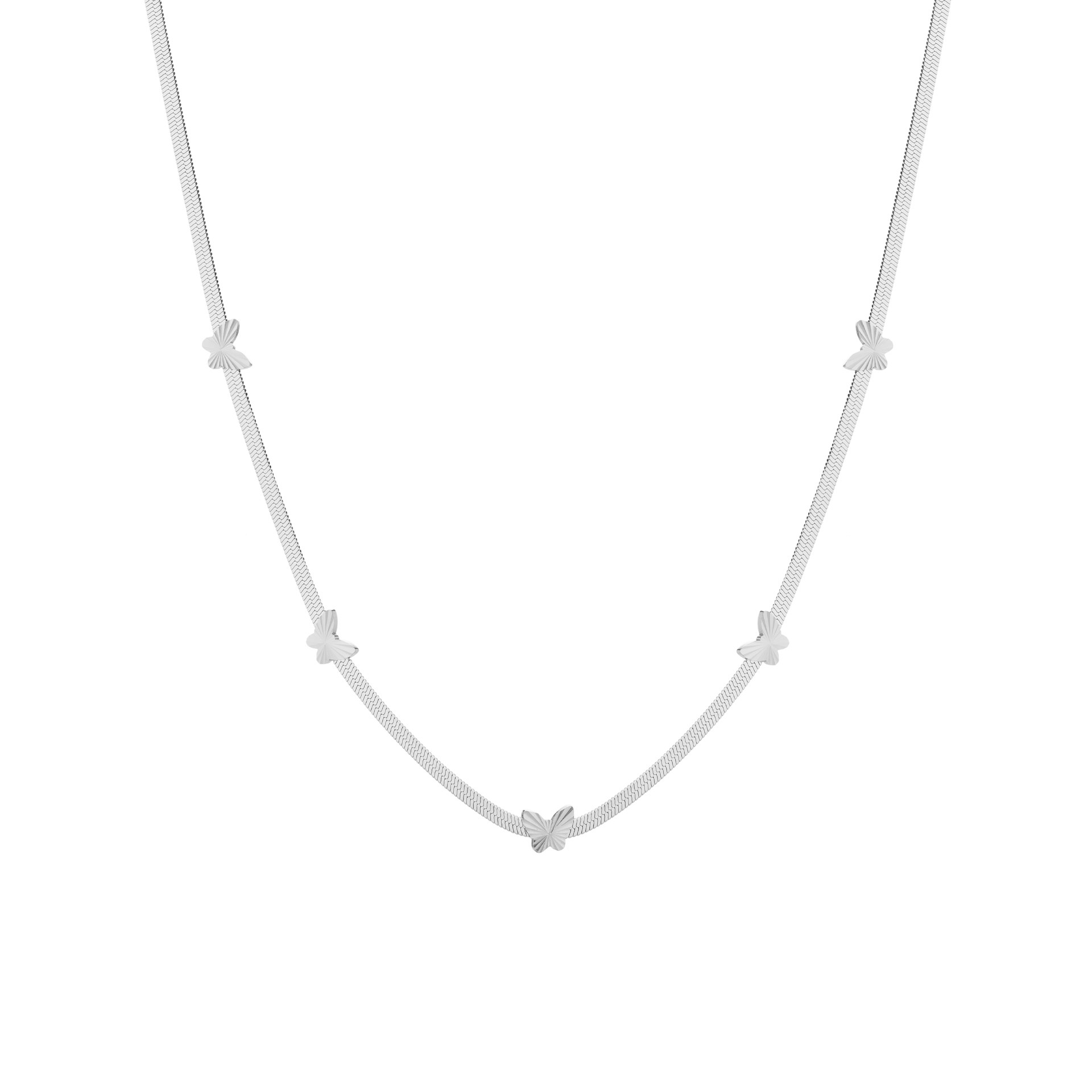 COLAR AÇO BORBOLETAS