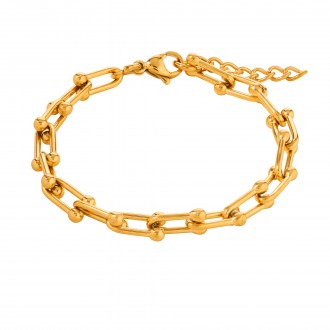 STEEL BRACELET WITH LINKS
