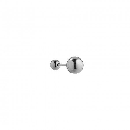 STEEL PIERCING WITH BEAD 8MM