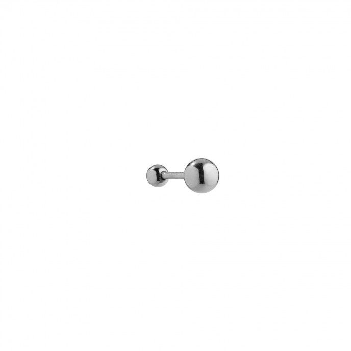 PIERCING DE ACERO CON BOLA DE 6MM