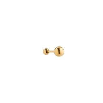 STEEL PIERCING WITH BEAD 6MM