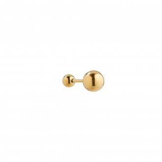 STEEL PIERCING WITH BEAD 8MM