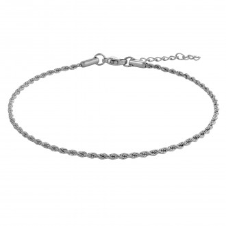 TWISTED STEEL ANKLET