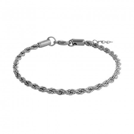 TWISTED STEEL ANKLET