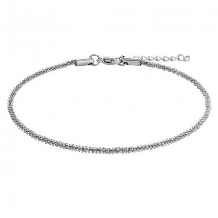 TWISTED STEEL ANKLET