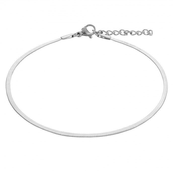 STEEL SNAKE ANKLET 