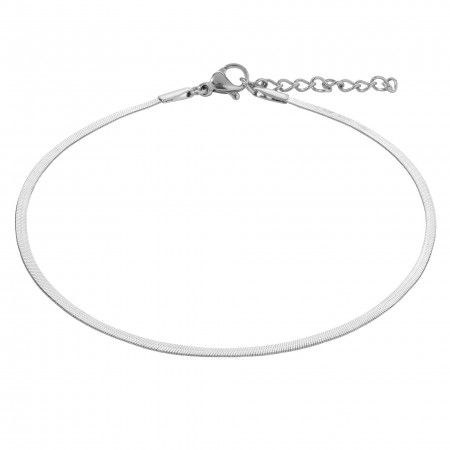 STEEL SNAKE ANKLET 