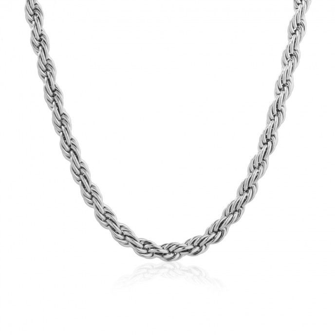 TWISTED STEEL NECKLACE 