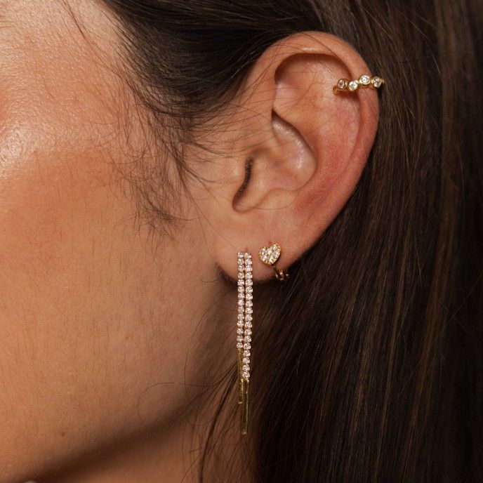 SHINY SILVER EARRINGS