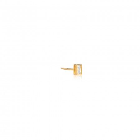 SILVER EARRING WITH ZIRCON