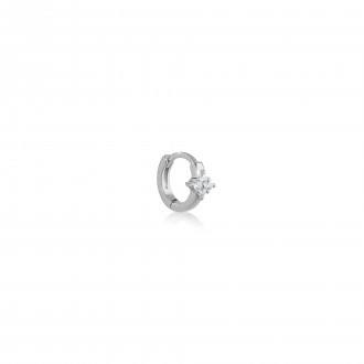 STAR SILVER HOOP