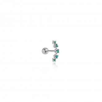 SILVER PIERCING WITH ZIRCONS