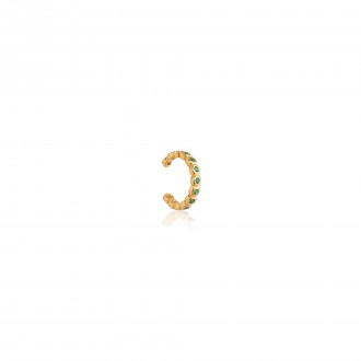 SILVER EAR CUFF WITH ZIRCONS