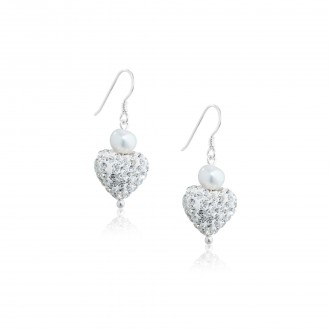 SILVER EARRINGS WITH PEARLS