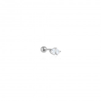 SILVER PIERCING WITH ZIRCONS