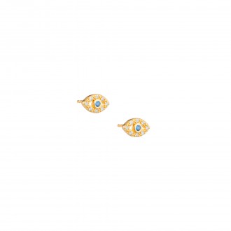 EYE SILVER EARRINGS