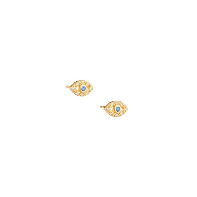 EYE SILVER EARRINGS